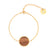 Daisy Walnut - Gold Bracelet