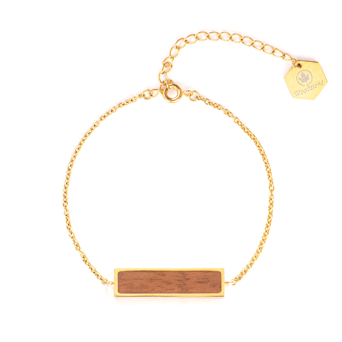 Harmony Walnut - Gold Bracelet