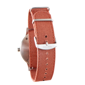 Troy Rosewood Canvas Mens Wooden Watch Back