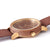 Troy Walnut Canvas Strap Wooden Watch Side