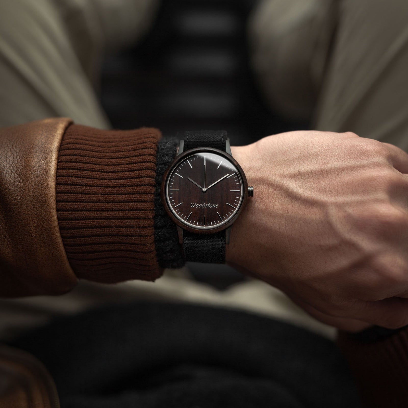 Troy Black Sandalwood Canvas