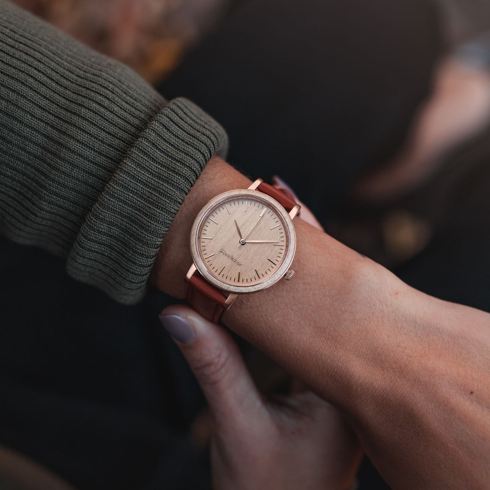 Serenity Maple - Rose Gold Women's Wooden Watch