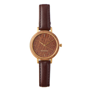 Woodstone Serenity Walnut Women's Wooden Watches - Gold