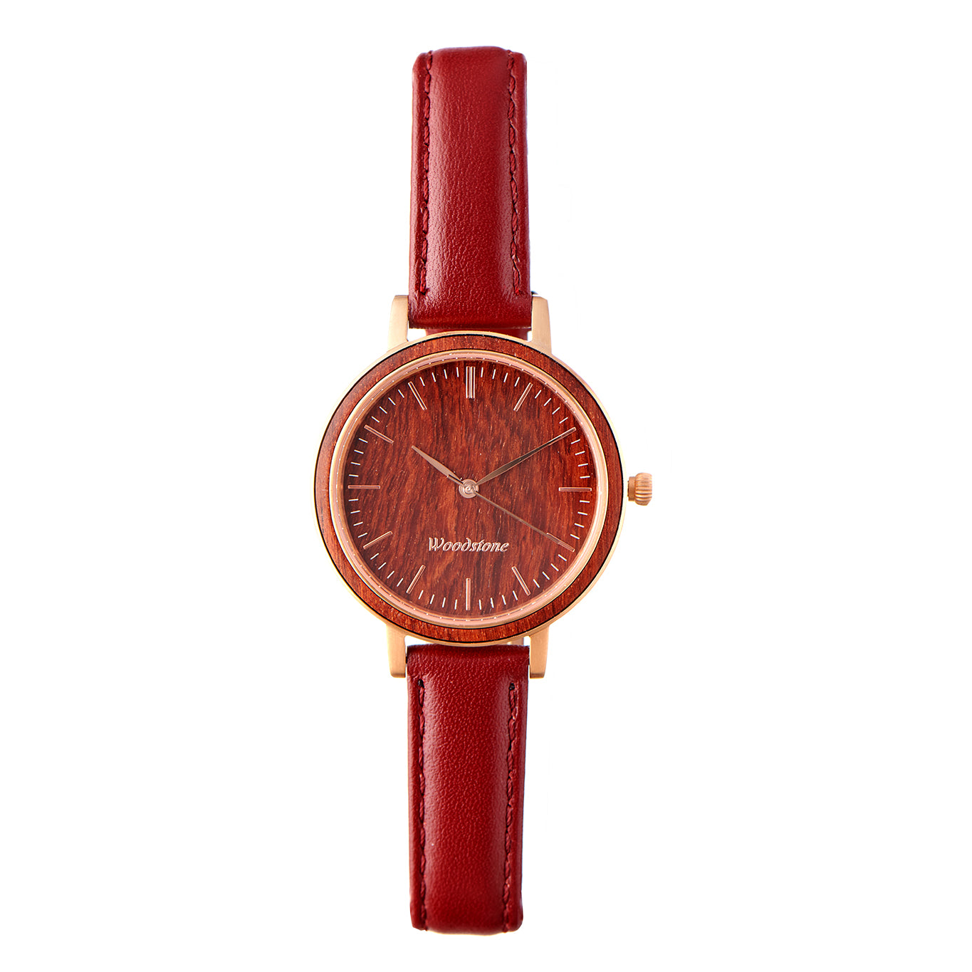 Woodstone Serenity Rosewood Women's Wooden Watches - Rosegold